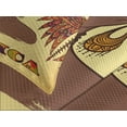 thumbnail image 4 of Ambesonne African Quilted Bedspread Set 3 Pcs, Turban Palms Cultural, King Size, Multicolor, 4 of 5