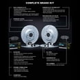 thumbnail image 3 of R1 Concepts Front Rear Brakes and Rotors Kit |Front Rear Brake pads| Brake Rotors and Pads| Euro Performance Sport Brake Pads and Rotors| Hardware Kit WBTH2-74005, 3 of 5