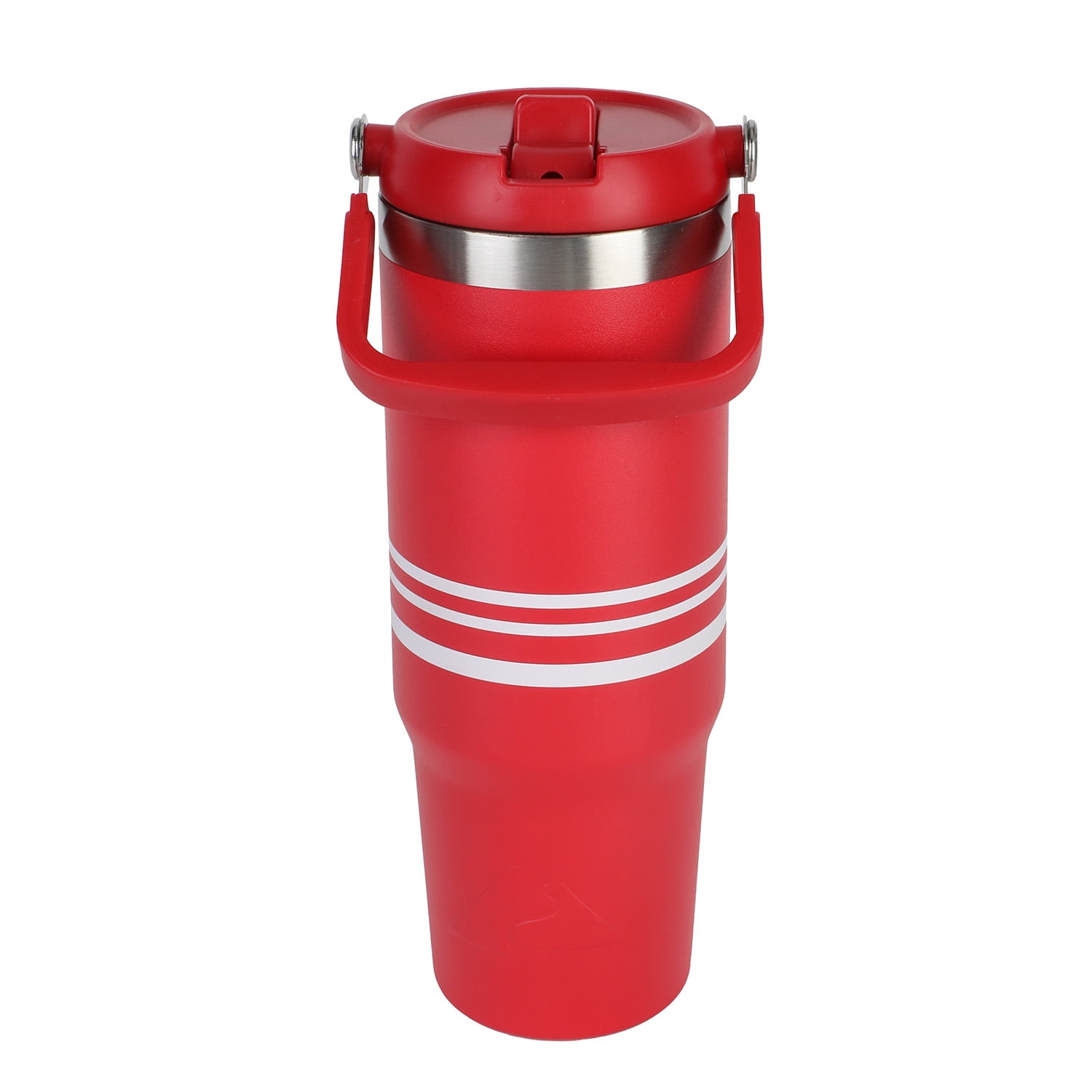 Ozark Trail 30 oz Swivel Tumbler, Red Engine with White Stripe