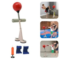 ToppiJoy Adjustable Punching Bag with Stand, Speed Bags for Boxing, Reflex Bag Boxing with Dual Suction Cup for Stress Relief, Fitness