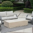 thumbnail image 6 of NAGA BAHNA 56'' Patio Terrazzo Fire Pit Table,50,000 BTU Outdoor Rectangle Fire Table with Cover, 6 of 6