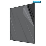 AdirOffice Acrylic Plexiglass Sheet - Durable, Water Resistant & Weatherproof - Multipurpose & Ideal For Countless Uses 24’’x36’’ 1/8th thick – 6 Pack, Black