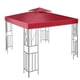 thumbnail image 2 of Cubierta para sombrilla, 2 capas, de repuesto, para patio, gazebo, toldo, impermeable, para exteriores, para sombrilla, rojo vino seitruly  HA005510-01, 2 of 6
