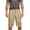Khaki, variant on BXINGOHAI Mens Cargo Shorts with Pockets Casual Long Blew Knee Capri 3/4 Pant Work Fishing Hiking Long Shorts Gray,XL