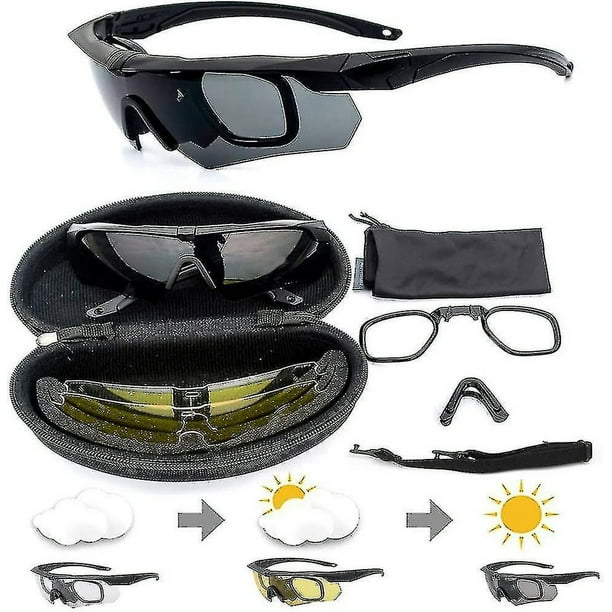 Gafas militares a prueba de balas gafas tacticas para exteriores tiro Cs montar montanismo lentes polarizadas de tres piezas Bodega Aurrera en linea