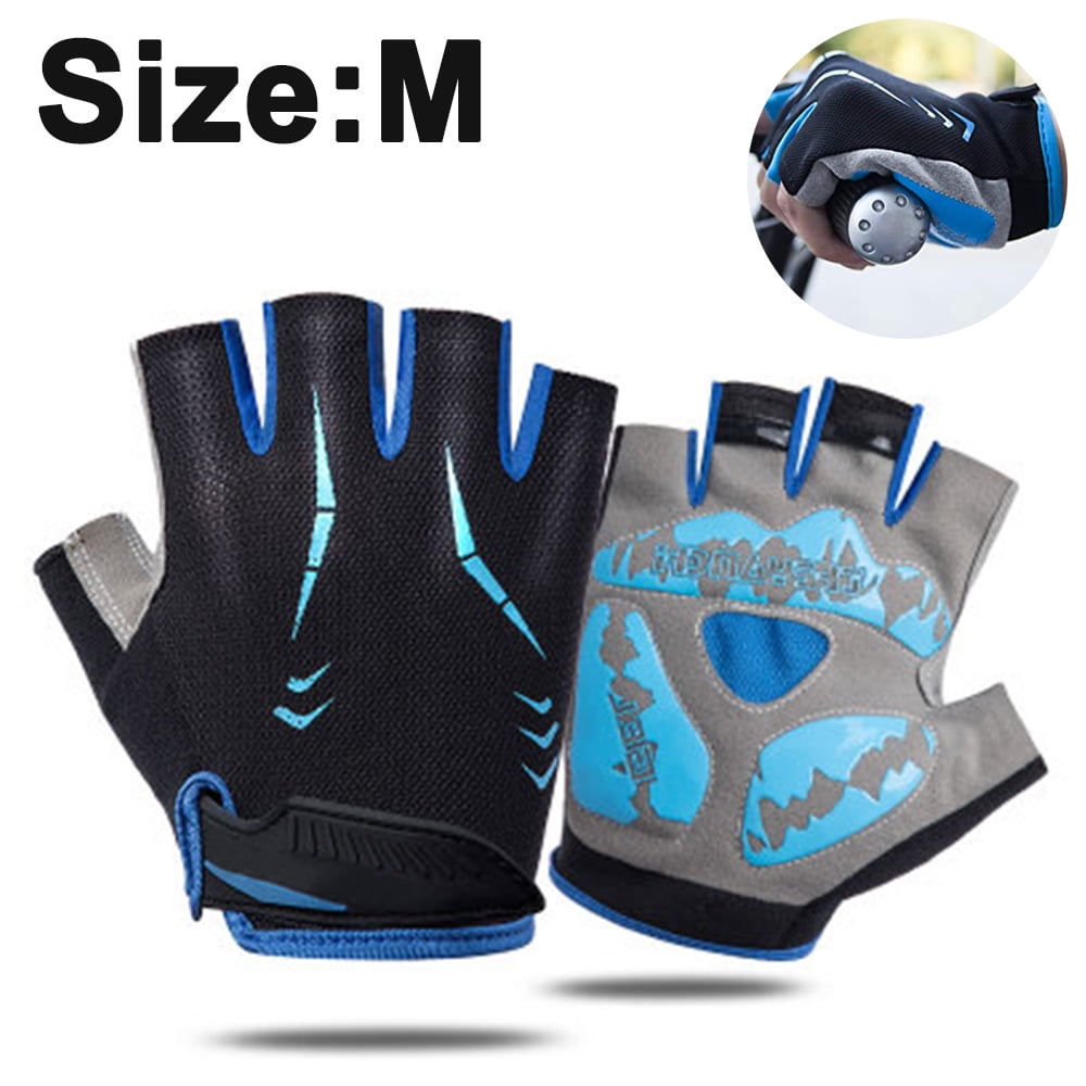 Blue Neoprene Sport Gloves Gym Weight Lifting Fitness Gym Glove Cycling Rowing 