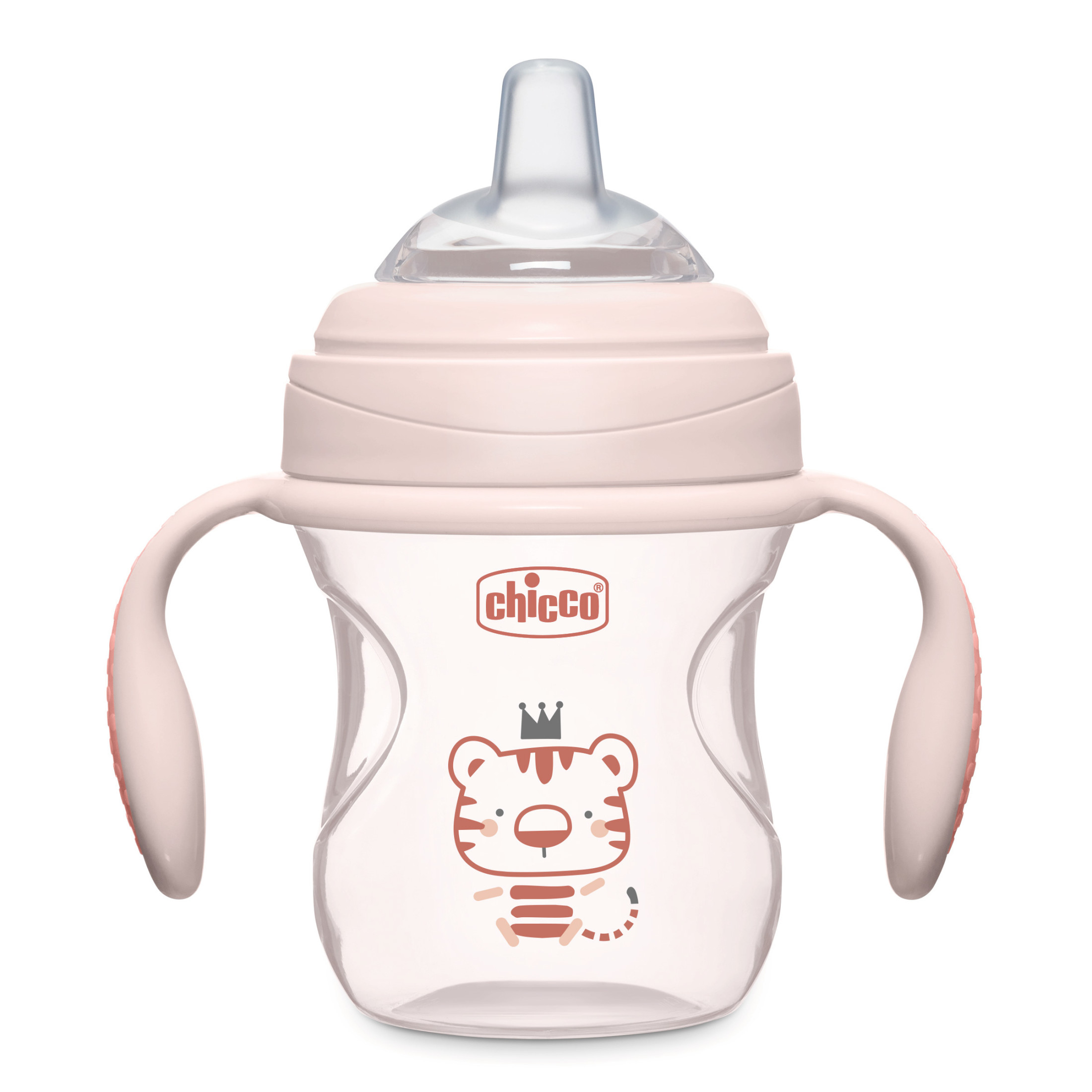 Chicco Silicone Spout Transition Sippy Cup, 7oz, 4M+, Blush photo 1