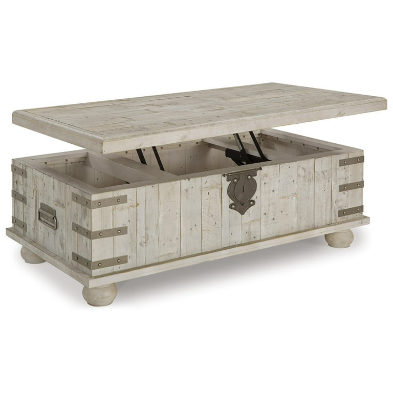 Carynhurst Coffee Table - White Wash Gray Carynhurst Coffee Table - White Wash Gray