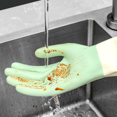 thumbnail image 5 of Guantes de látex para el hogar, de alta elasticidad, antideslizantes, impermeables, para lavar platos, antiescaldaduras, para tareas domésticas, duraderos, protectores de dedos, 5 of 5