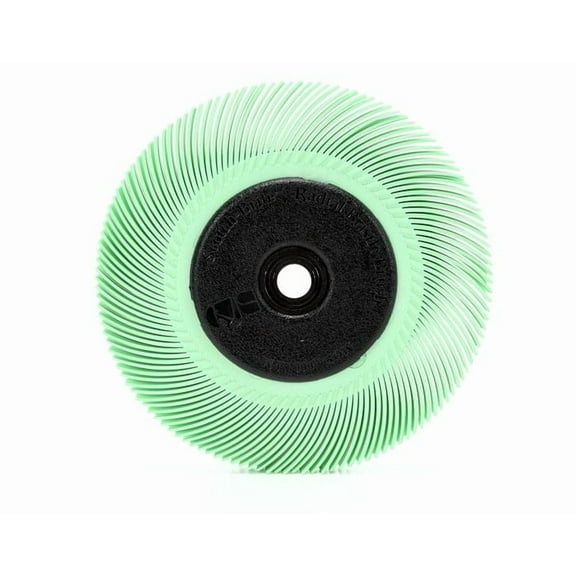Scotch-Brite Radial Bristle Brush,T-C,6x7/16,1 Micron 61500187796