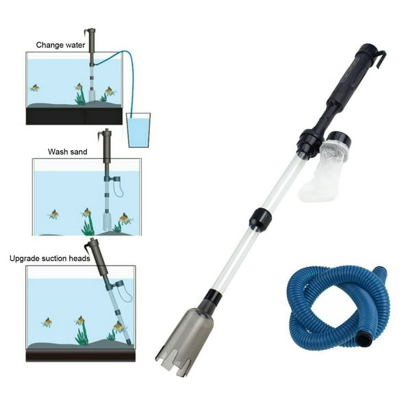 Aquarium Gravel Cleaner Siphon Vacuum Battery Powered Fish Tank Water