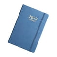 thumbnail image 5 of 2023 Daily Weekly Agenda Planner, Diary Journal Thick Paper Goals Habits Schedules Track PU Cover A5 Notebook Planner, for Family Supplies Blue, 5 of 10