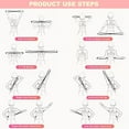 thumbnail image 6 of Resistance Bands, Figure 8 Exercise Bands for Women Men, 8 Shaped Resistance Rubber Band with Handlesfor Glutes, Back, Arm, Chest and Full Body Workout, 6 of 9