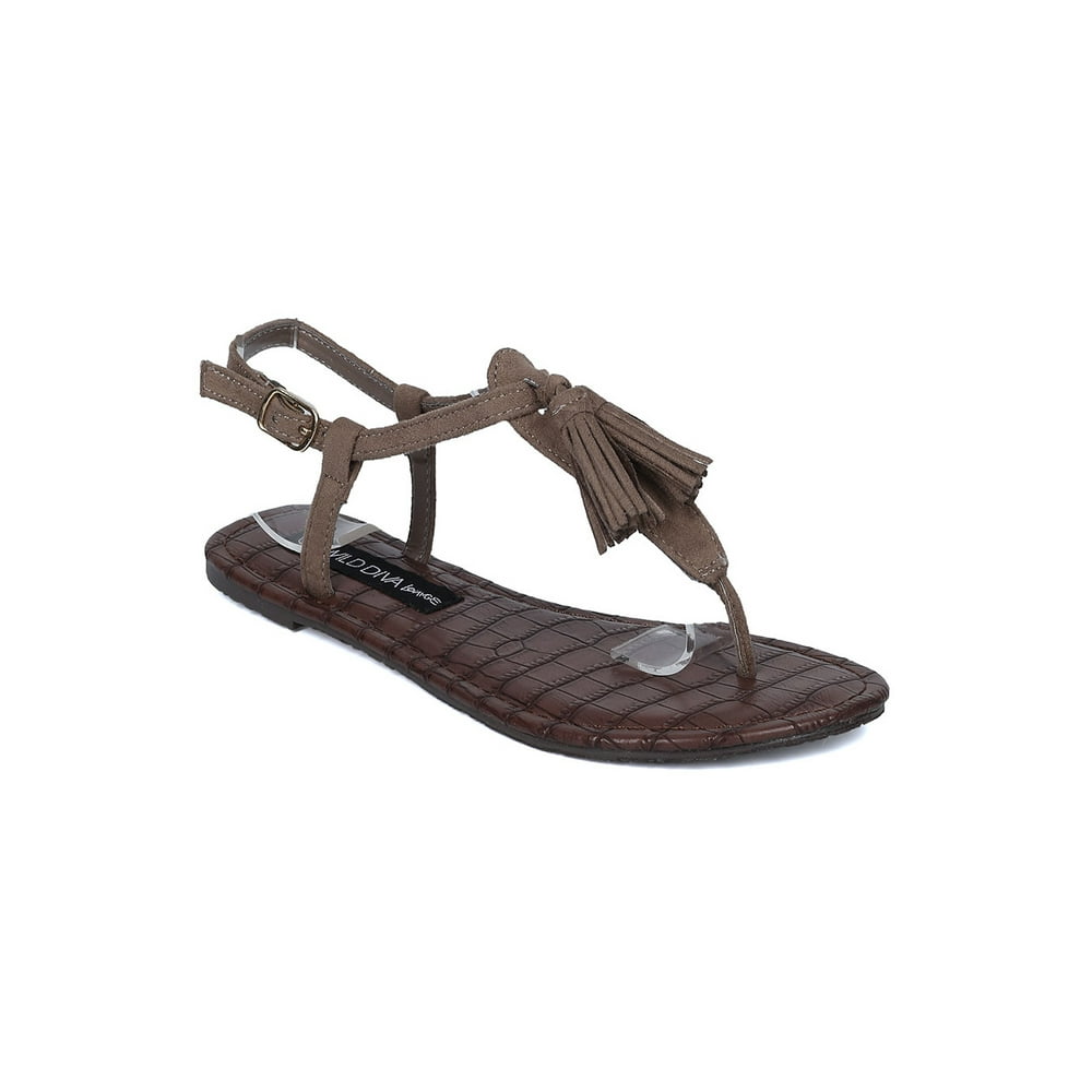 wild diva bow sandals
