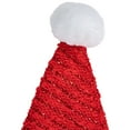thumbnail image 3 of Northlight 17" Red and White Striped Santa Hat With Pom Pom and Cuffed Faux Fur, 3 of 3