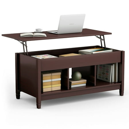 Costway Lift Top Coffee Table W Hidden Compartment And Storage