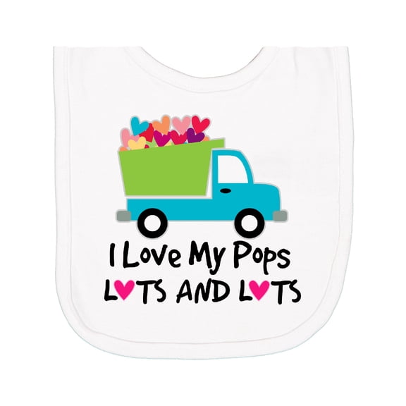 Inktastic I Love My Pops Newborn Bib