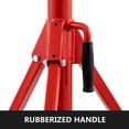 thumbnail image 5 of VEVOR Pipe Jack Stand with 4-Ball Transfer V-Head and Folding Legs 1500LB Welding Pipe Stand Adjustable Height 28-52IN 1107A-type Pipe Jacks for Welding, 5 of 9