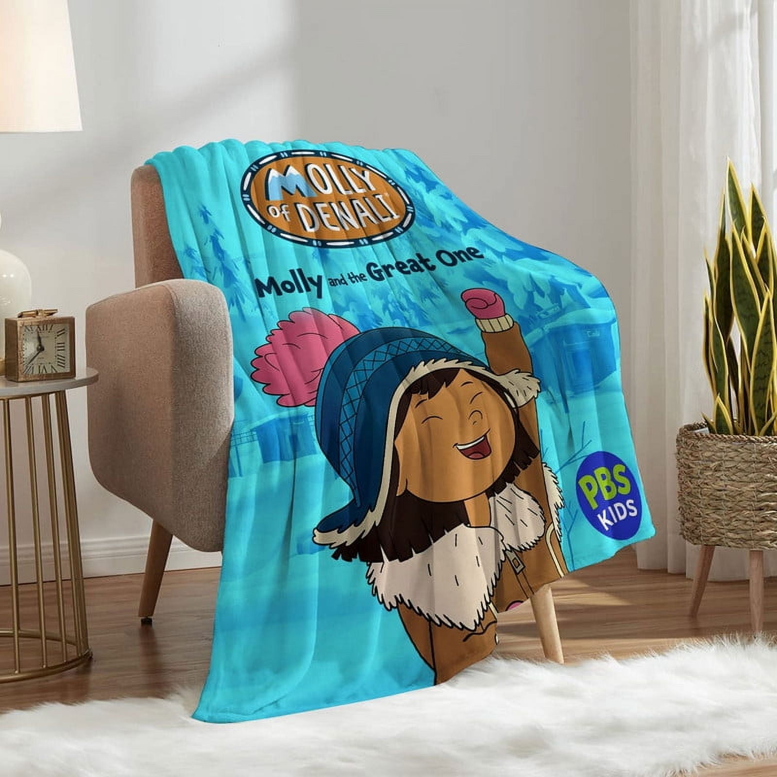 Molly of Denali Throw Blanket Gifts for Fans Lover Girls Boys Women Present Hoodie Him Bed 40"x50"
