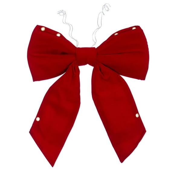 18" x 23" Red Velvet Bow UV