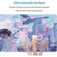 thumbnail image 3 of Cartoon Long Mouse Pad XXL Extended Anime Boy Mousepad Large Stitched Edges Gaming Mouse Mat Powder Blue Office Desk Pads with Non-Slip Rubber Base(Size:31.5x11.8in), 3 of 6