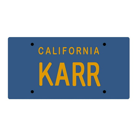 Toys Knight Rider KARR License Plate Replica Action Figure Accessory, A Diamond Select release By Diamond Select