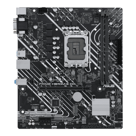 ASUS PRIME H610M-E D4 - Motherboard - micro ATX - LGA1700 Socket - H610 Chipset - USB 3.2 Gen 1 - Gigabit LAN - onboard graphics (CPU required) - HD Audio (8-channel)