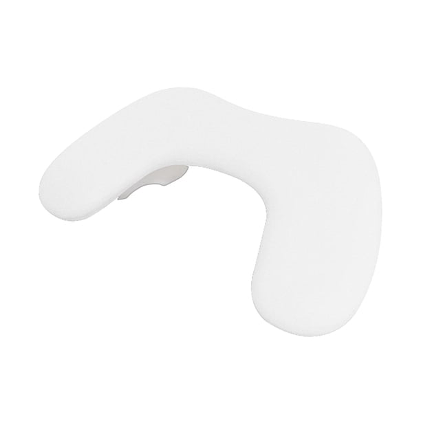 Reposamanos para manicura y pedicura, reposamanos suave de piel sintética para salón de uñas. blanco