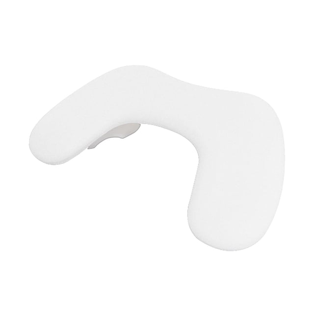 Reposamanos para manicura y pedicura, de piel sintética, suave, para salón de uñas. blanco