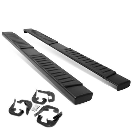 DNA Motoring For 07-19 Silverado Sierra Extended Cab Black Aluminum 6.25" Running board Side Step Nerf Bar