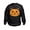 Black, variant on - Cat Jack O Lantern Pumpkin - Kids Sweatshirt, Youth Crew Neck Sweatshirt