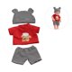 thumbnail image 1 of Pieces Reborn Baby Dolls Clothes 11 inch Outfit Accessories Cartoon Bear Set for reborn doll Newborn Girl Boy Doll heqiyong toy, 1 of 2