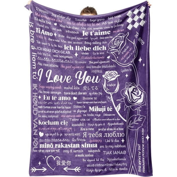 LHSHID Christmas Gifts for Mom Blankets Gift Blanket Flannel Soft and Comfortable Anti static Bed Sofa Blanket 50x60in