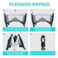 thumbnail image 5 of Cuna Corral Bebé Cuna De Viaje Para Bebe Multifunción Plegable Con Cambiador Con Organizador Bolsa, 5 of 5