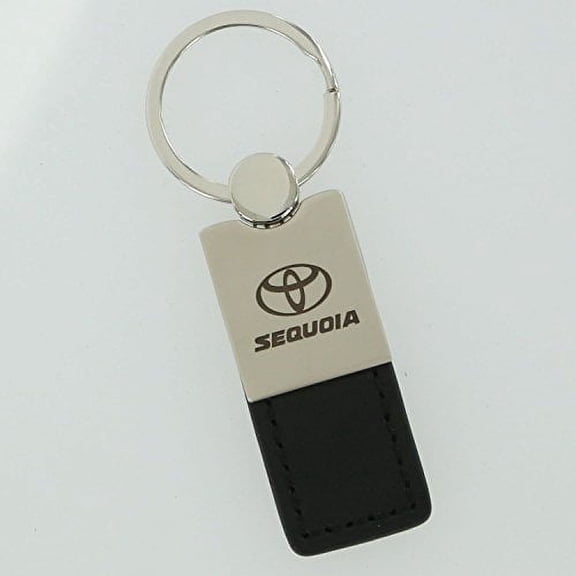 Toyota Sequoia Keychain & Keyring - Duo Premium Black Leather