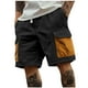 thumbnail image 2 of pstuiky Pantalones cortos de gimnasio, Pantalones de trabajo holgados de pana con múltiples bolsillos para hombre para verano Pantalones cortos para correr para hombre, 2 of 7