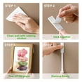 thumbnail image 3 of Polyethylene And Nylon Picture Hanging Strips, Damage Free Strong Adhesion for Indoor Outdoor Use, Suitable for Smooth Surfaces, Easy Application, 36 Pairs (72 Strips), 3 of 5