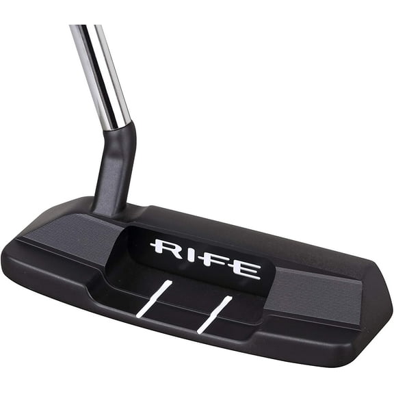 Rife Golf Roll Groove Technology Series (37 Inches) Right Handed RG2 Widened Heel Blade Putter Precision Milled Face Edge Cavity and Bumpers Ensures an Ideal Weight Distribution and Balance