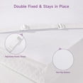 thumbnail image 5 of 2 Inch Twin XL Size Mattress Topper with Tencel™ Cover, Gel Infused Swirl Memory Foam Bed Topper, Ventilated Mattress Pad for Back Pain, Pressure Relief, Adjustable Straps, 5 of 7