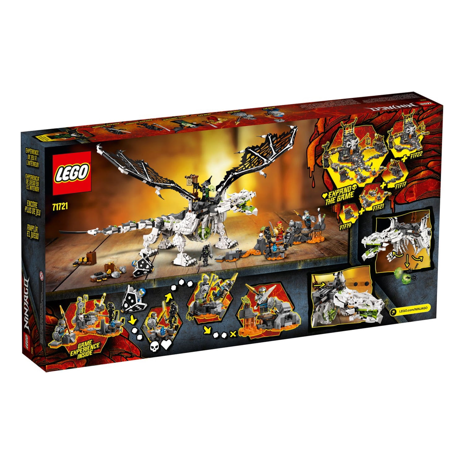 LEGO 71721 NINJAGO Skull Sorcerers Dragon Building Set