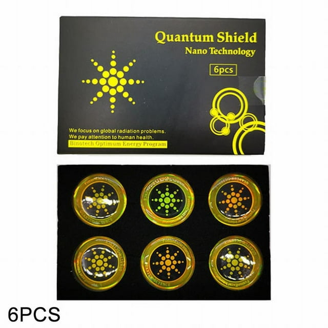 6 Pcs Radiation Protection Stickers,Quantum Anti Radiation Shield 5G