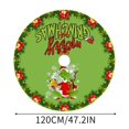 thumbnail image 3 of Mini Grinch Ornaments Grinch Ornaments Grinch Christmas Decorations Christmas Tree Skirt, Red & Green Merry Christmas Tree Skirt Collar, Soft Xmas Holiday Decoration, 3 of 3