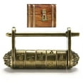 thumbnail image 3 of Rushawy 5xRetro Chinese Padlock Zinc Alloy Password Jewelry Box Lock Collection 5 Pcs, 3 of 9