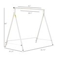 thumbnail image 3 of Metal Swing Stand - Heavy Duty 660 LBS Capacity - Outdoor Swing Frame for Porch, Patio, Lawn - White, 3 of 9