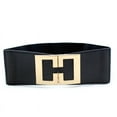 thumbnail image 5 of Ceinture Élastique pour Femmes, Ceinture Noire Décorative Grand, 5 of 5