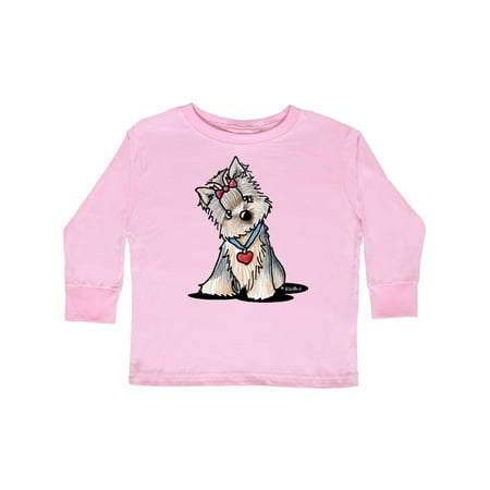 

Inktastic Butternut Yorkie Gift Toddler Boy or Toddler Girl Long Sleeve T-Shirt