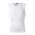 thumbnail image 4 of Men Mesh Tank Top Men's Mesh Tank Top Crew Neck Athletic Vest Breathable Solid Color Shirt for Summer Beach Fitness Streetwear Breathable Vest for Men, 4 of 6