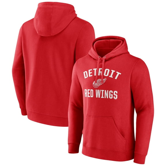 Men's Red Detroit Red Wings Victory Arch Pullover Hoodie
