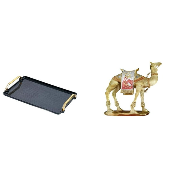 Bandeja para servir,Bandeja para servir con asas,almacenamiento de cosméticos,Figura de escritorio,Figura de camello,decoración moderna,regalo para inauguración de casa,Estatua de animal de