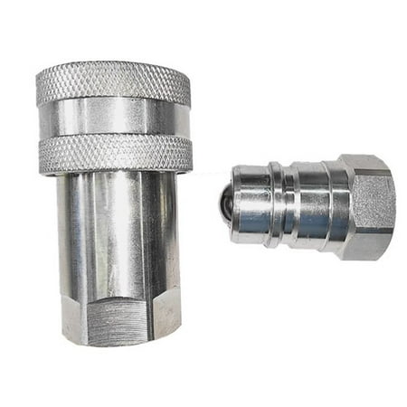 

1set Hydraulic Coupling Closed Type Carbon Steel Quick Connector with NPT thread 15RPM